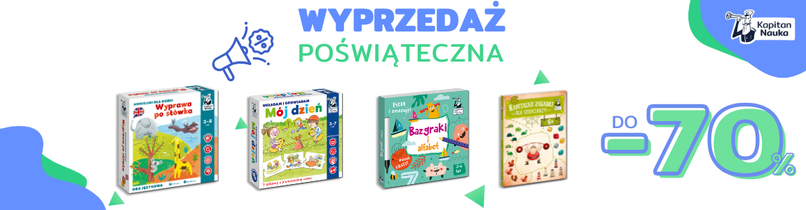 Złap ostatnie sztuki z rabatem do -70% | Outlet Kapitan Nauka