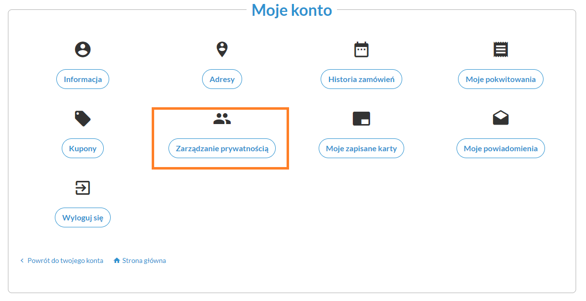 panel dop zarządzania prywatnością - RODO